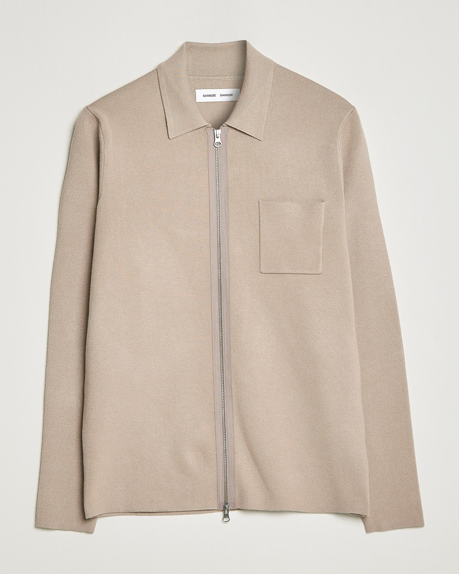 Hombres | Jerséis y prendas de punto | Samsøe Samsøe | Guna Full Zip Pure Cashmere
