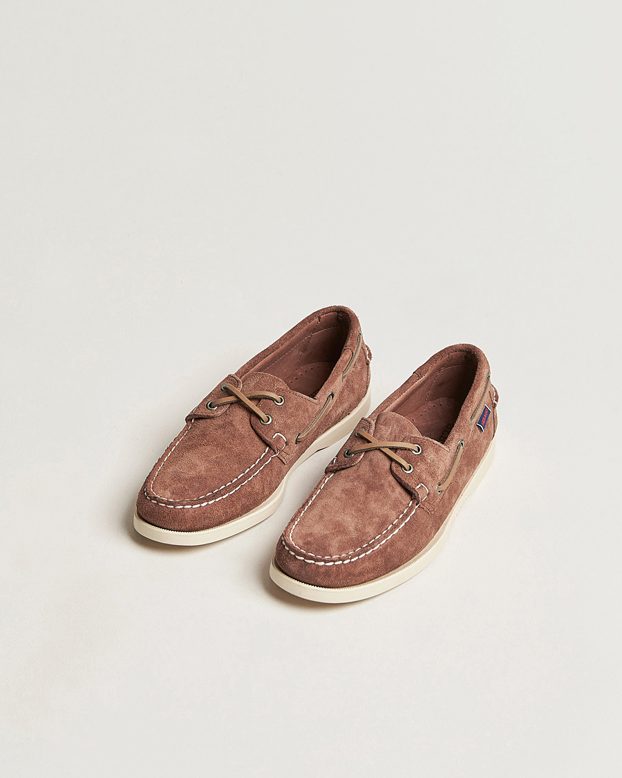 Hombres | Zapatos náuticos | Sebago | Docksides Suede Boat Shoe Dark Brown