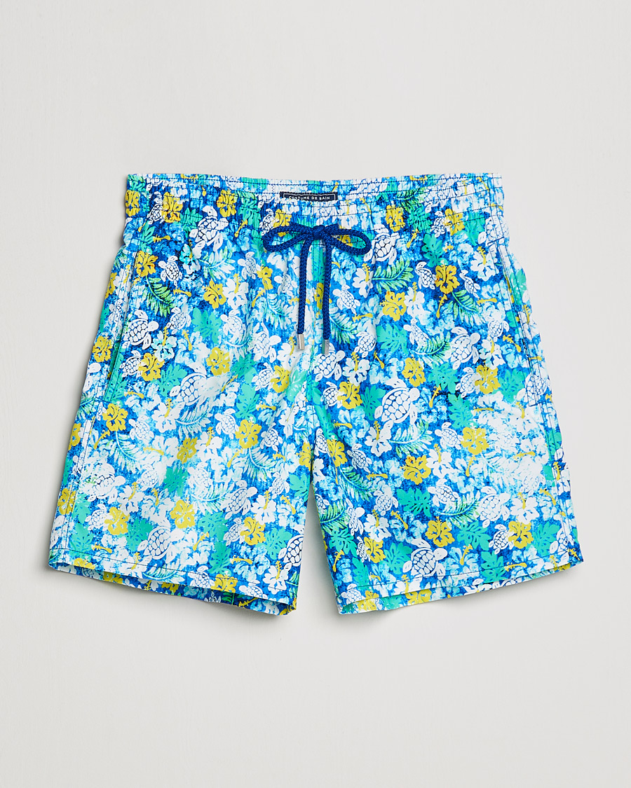 Hombres | Bañadores | Vilebrequin | Moorea Swim Shorts Blue Lazuli