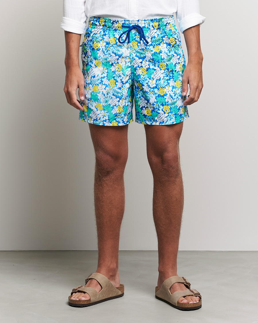 Hombres | Bañadores | Vilebrequin | Moorea Swim Shorts Blue Lazuli