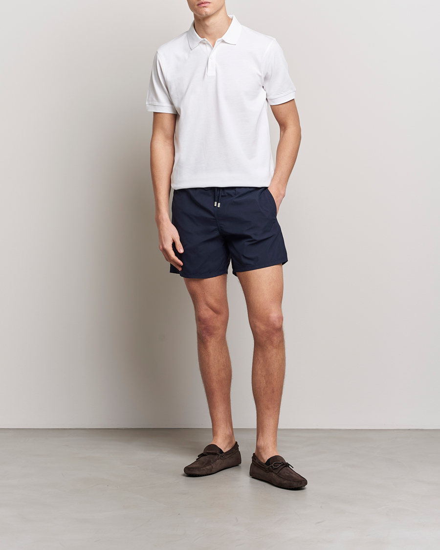 Hombres | Bañadores | Vilebrequin | Moorea Swimshorts Bleu Marine