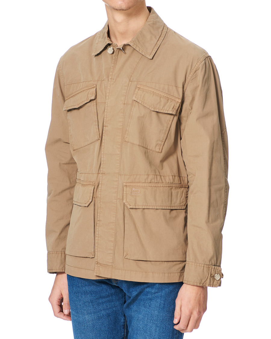 Hombres | Camisas | Woolrich | Military Cotton Field Shirt Jacket Khaki