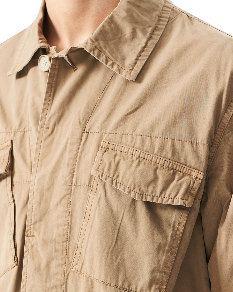 Hombres | Camisas | Woolrich | Military Cotton Field Shirt Jacket Khaki
