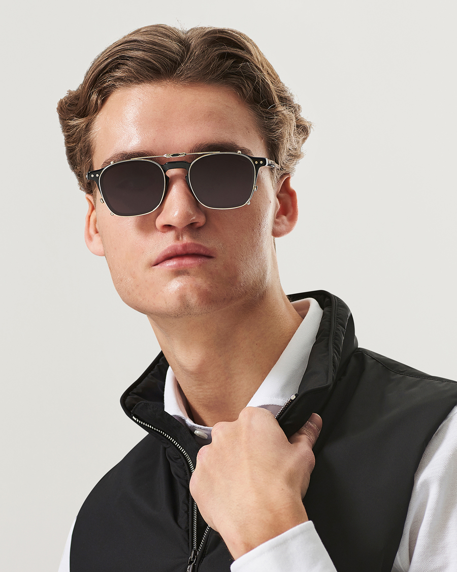 Hombres | Gafas de sol D-frame | Brioni | BR0097S Sunglasses Black/Grey