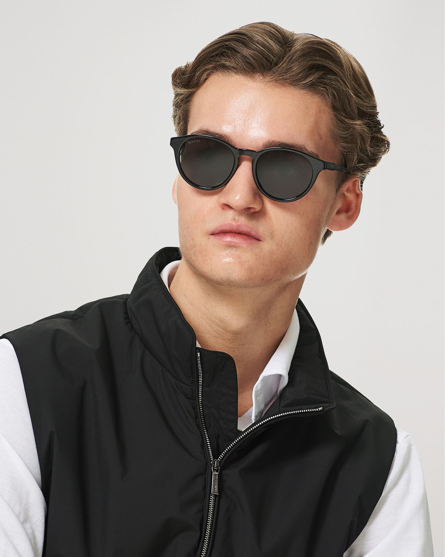Hombres | Gafas de sol redondas | Gucci | GG1119S Sunglasses Black/Grey