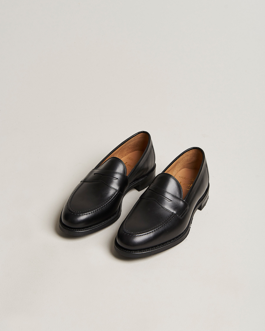 Hombres | Zapatos hechos a mano | Loake 1880 | Grant Shadow Sole Black Calf