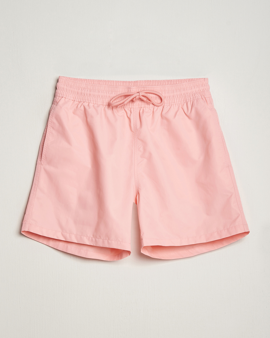 Hombres | Bañadores | Colorful Standard | Classic Organic Swim Shorts Bright Coral