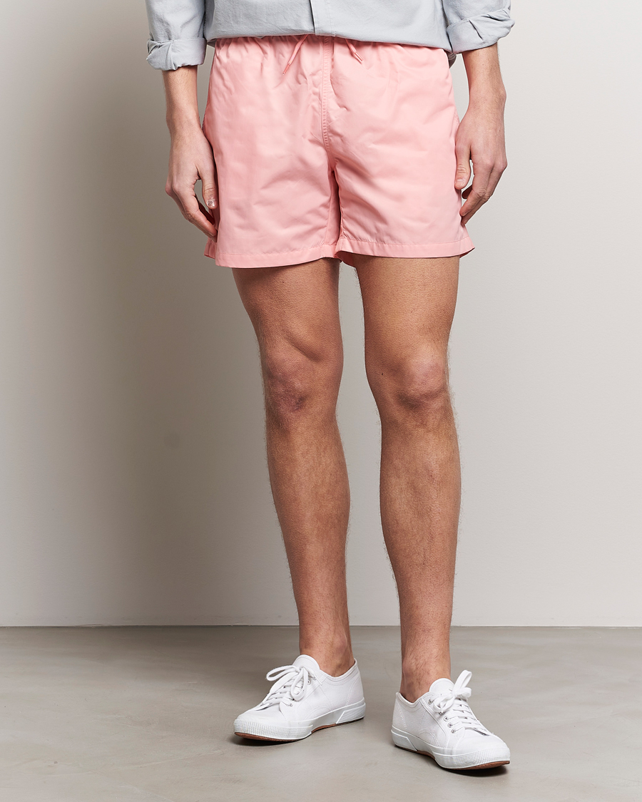 Hombres | Bañadores | Colorful Standard | Classic Organic Swim Shorts Bright Coral