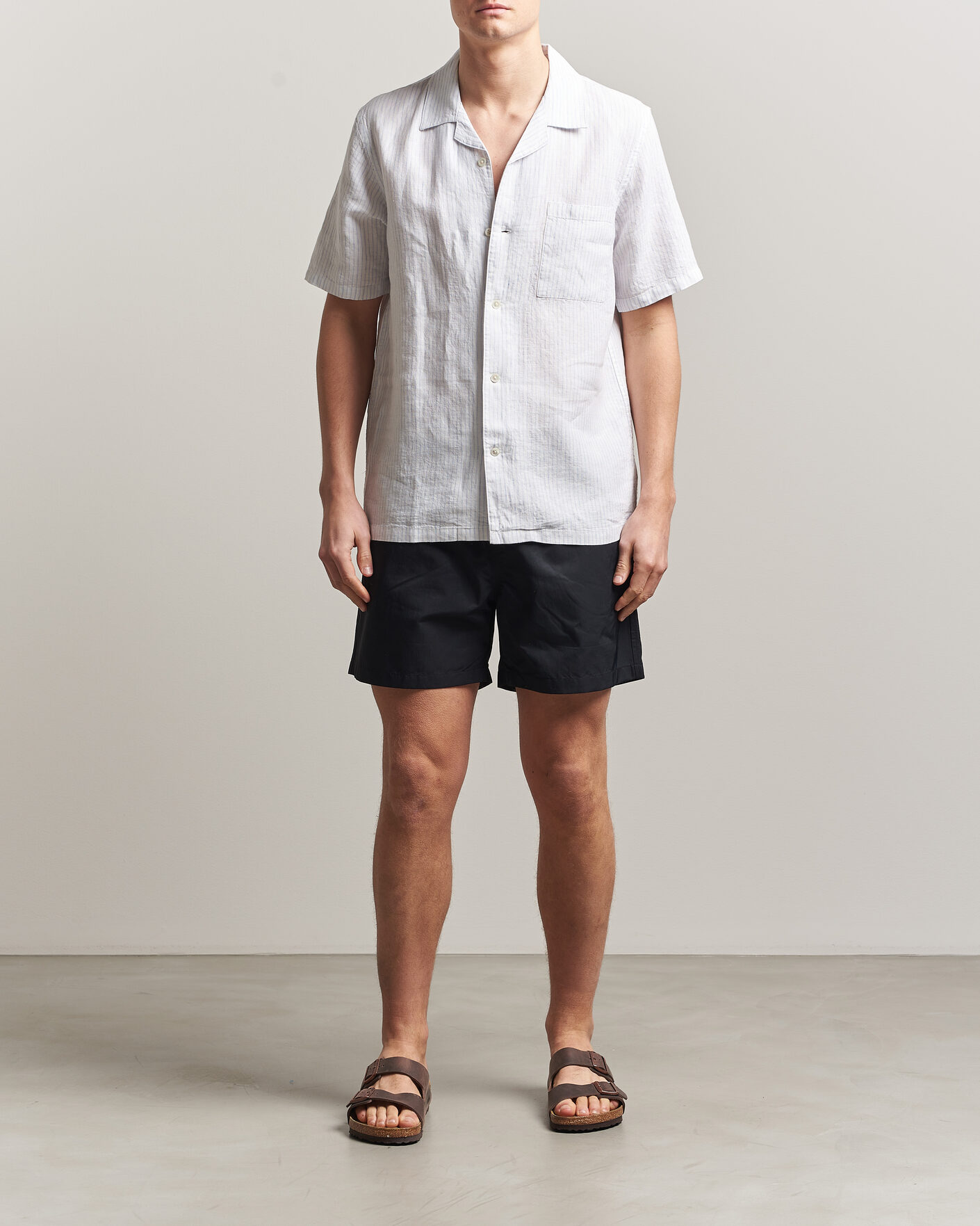 Hombres | Bañadores | Colorful Standard | Classic Organic Swim Shorts Deep Black