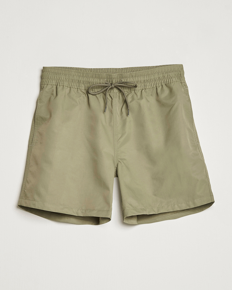 Hombres | Bañadores | Colorful Standard | Classic Organic Swim Shorts Dusty Olive