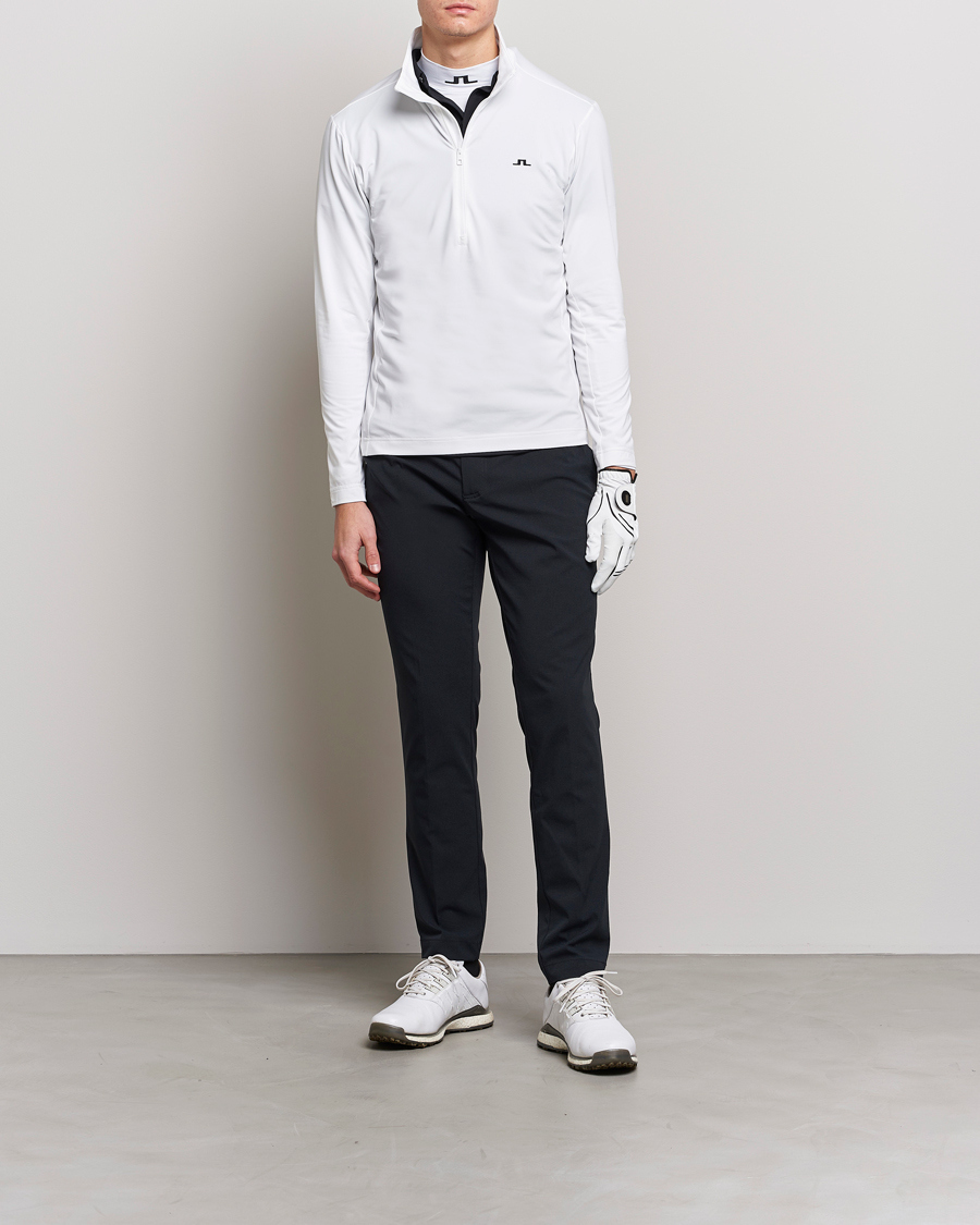 Hombres | Jerséis y prendas de punto | J.Lindeberg | Luke Jersey Half Zip White