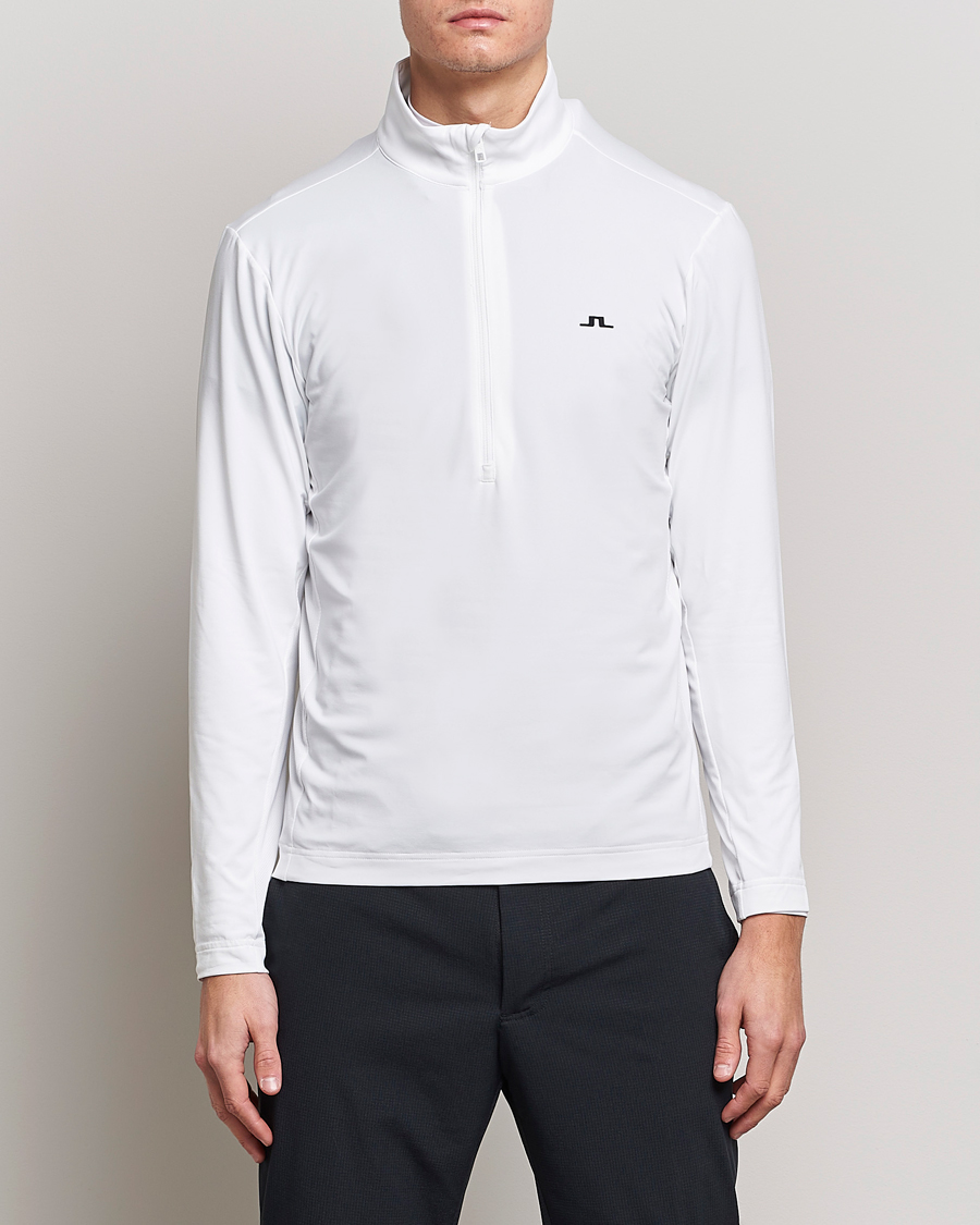 Hombres | Jerséis y prendas de punto | J.Lindeberg | Luke Jersey Half Zip White