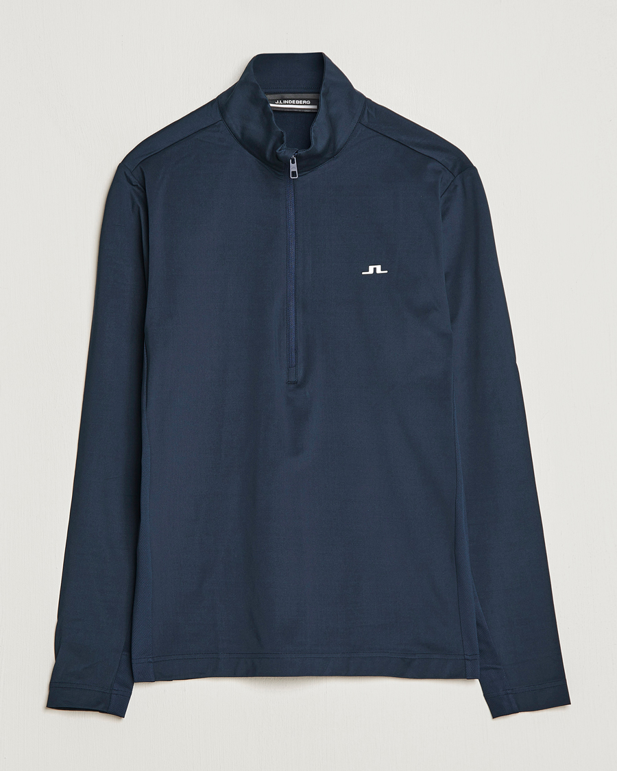 Hombres | Jerséis y prendas de punto | J.Lindeberg | Luke Jersey Half Zip Navy