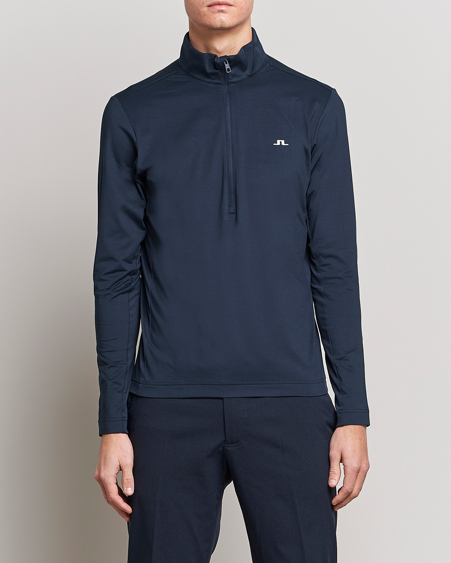 Hombres | Jerséis y prendas de punto | J.Lindeberg | Luke Jersey Half Zip Navy