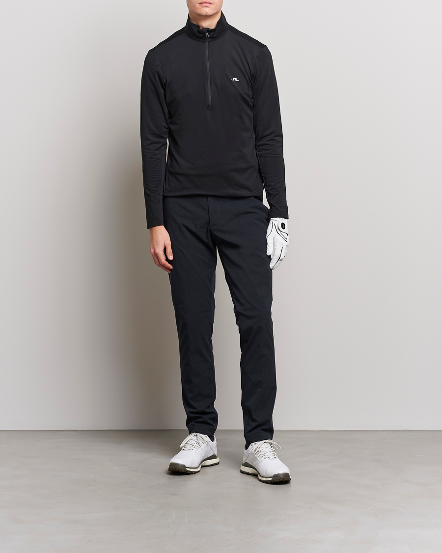 Hombres | Jerséis y prendas de punto | J.Lindeberg | Luke Jersey Half Zip Black