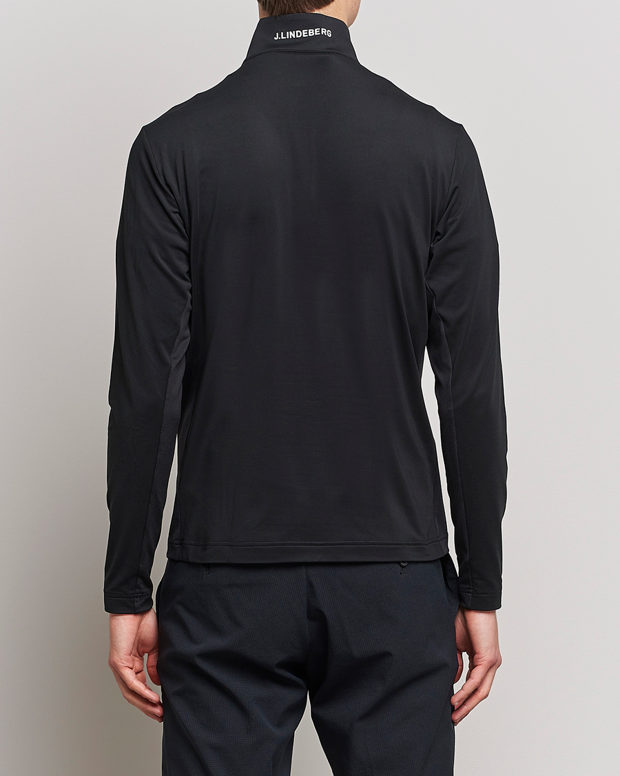Hombres | Jerséis y prendas de punto | J.Lindeberg | Luke Jersey Half Zip Black