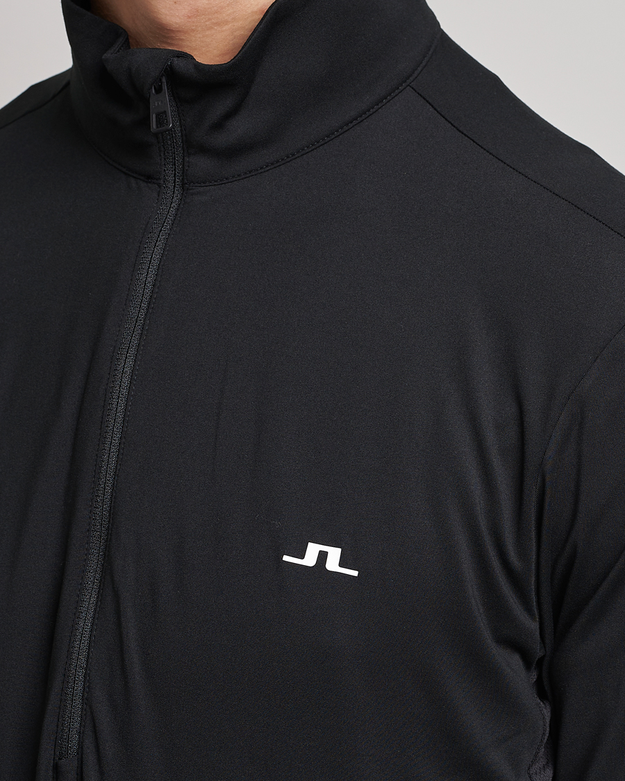 Hombres | Jerséis y prendas de punto | J.Lindeberg | Luke Jersey Half Zip Black