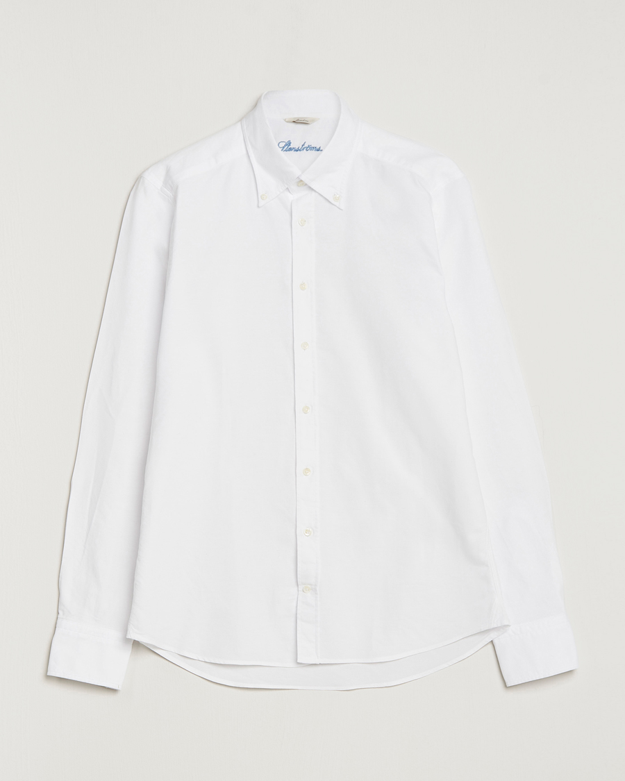 Hombres | Camisas | Stenströms | Slimline Oxford Shirt White