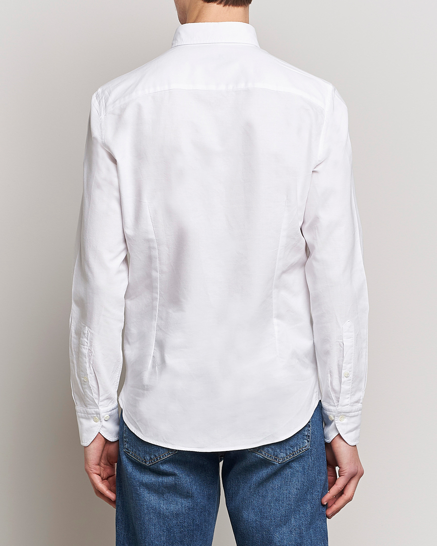 Hombres | Camisas | Stenströms | Slimline Oxford Shirt White
