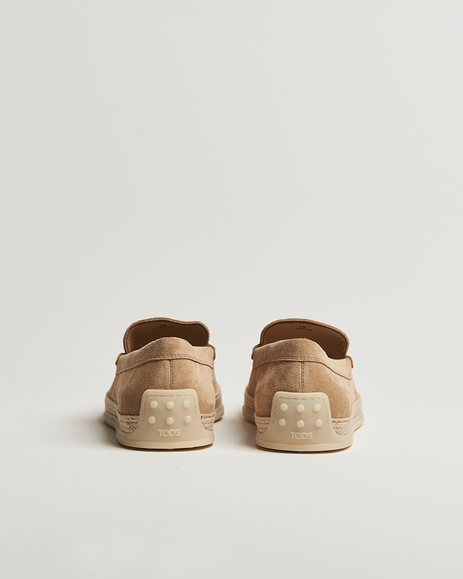 Hombres | Tod's Raffia Loafer Beige Suede | Tod's | Raffia Loafer Beige Suede