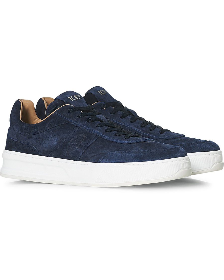 Hombres | Tod's Cassetta Alta Sneaker Navy Suede | Tod's | Cassetta Alta Sneaker Navy Suede