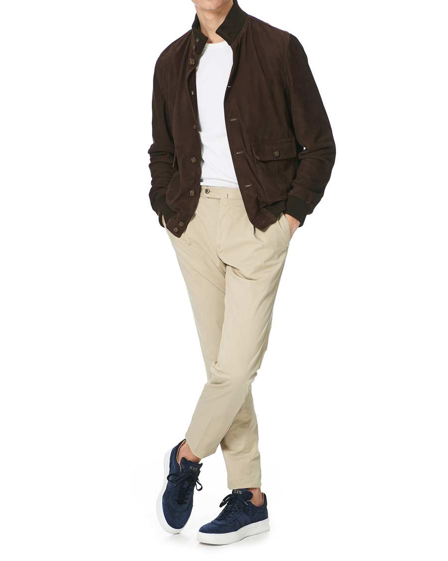 Hombres | Tod's Cassetta Alta Sneaker Navy Suede | Tod's | Cassetta Alta Sneaker Navy Suede