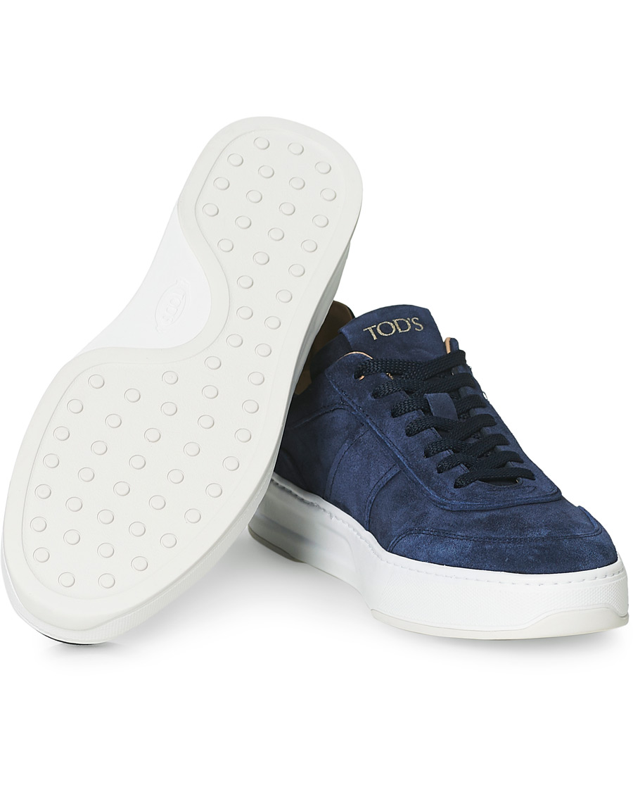 Hombres | Tod's Cassetta Alta Sneaker Navy Suede | Tod's | Cassetta Alta Sneaker Navy Suede