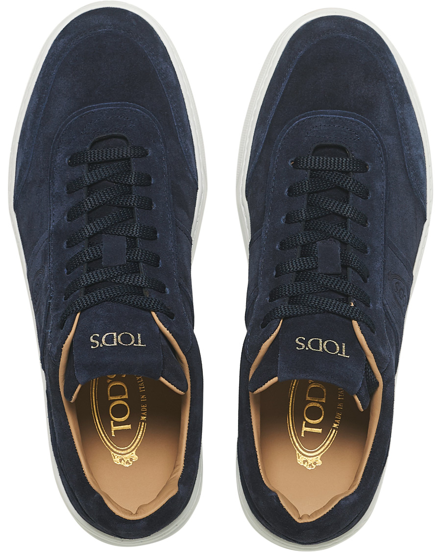Hombres | Tod's Cassetta Alta Sneaker Navy Suede | Tod's | Cassetta Alta Sneaker Navy Suede