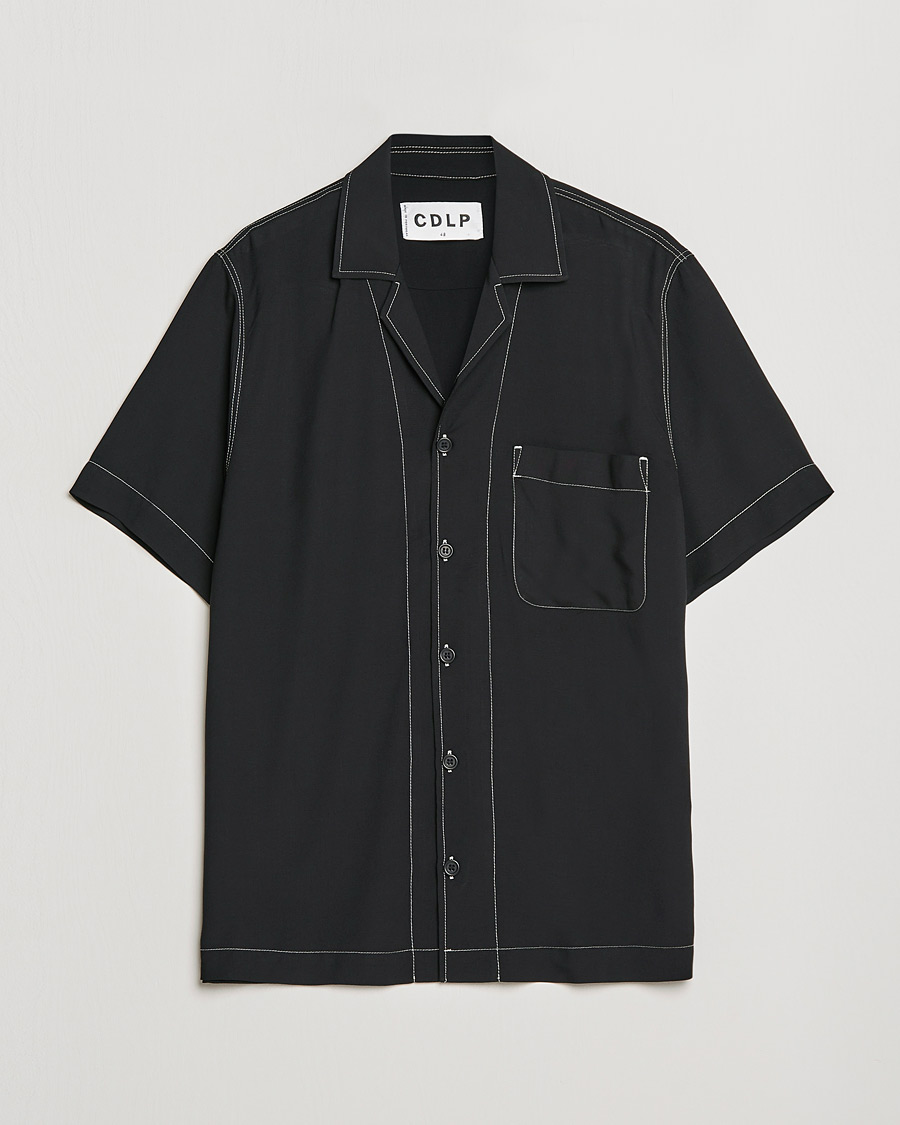 Hombres | Camisas | CDLP | Short Sleeve Pool Shirt Black