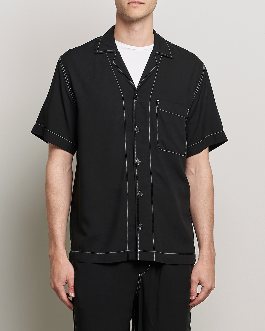 Hombres | Camisas | CDLP | Short Sleeve Pool Shirt Black
