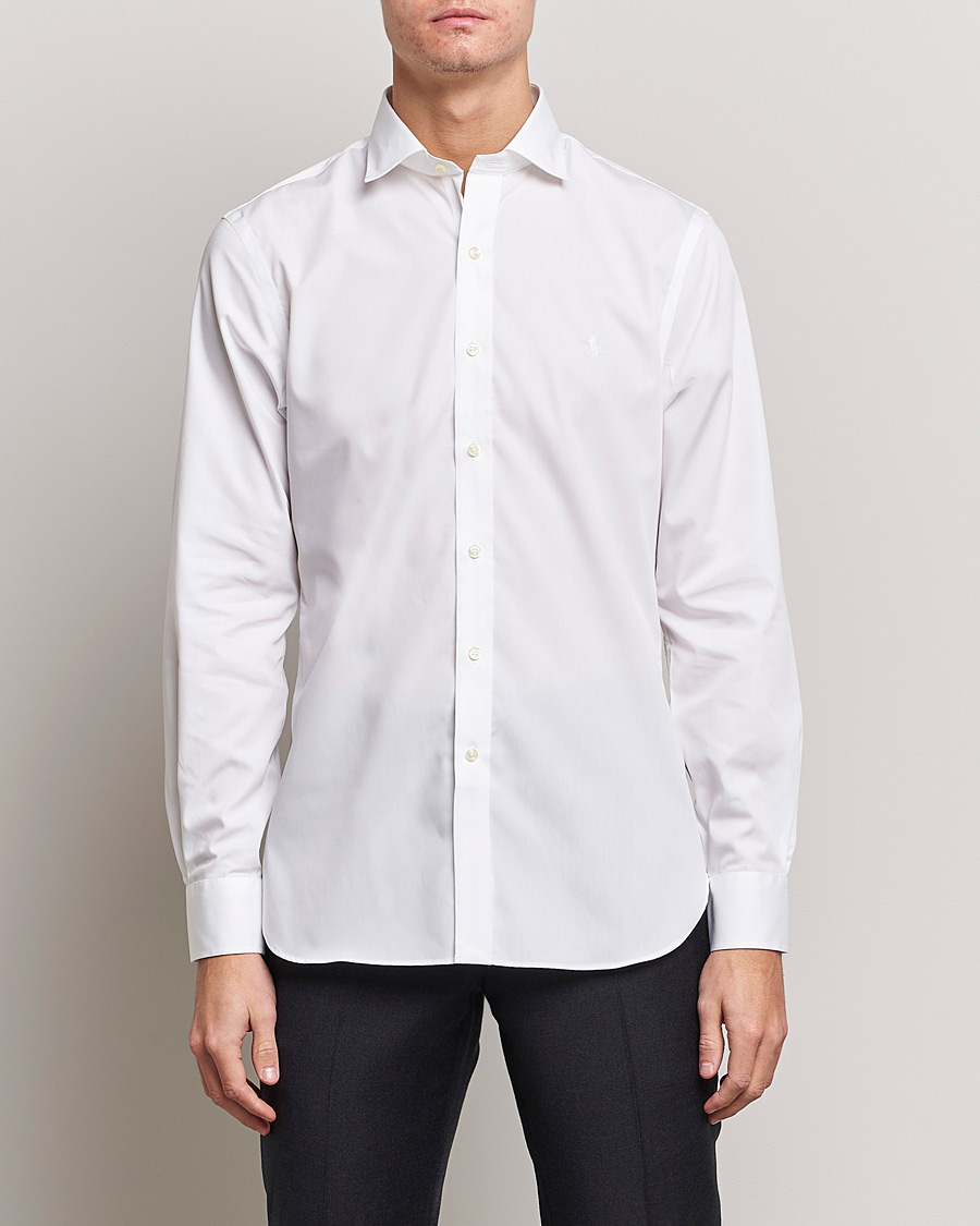 Hombres | Camisas | Polo Ralph Lauren | Slim Fit Poplin Cut Away Dress Shirt White