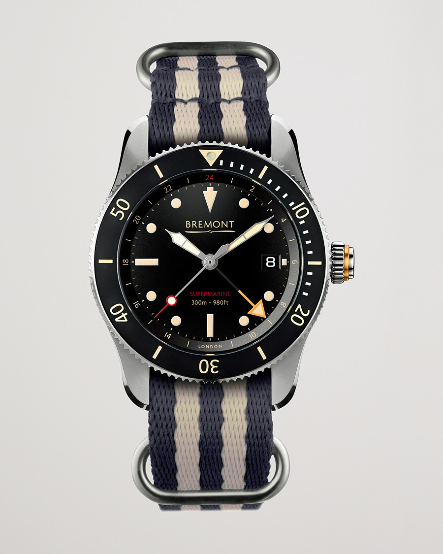 Hombres | Bremont S302 Supermarine GMT Nato 40mm Black Dial | Bremont | S302 Supermarine GMT Nato 40mm Black Dial