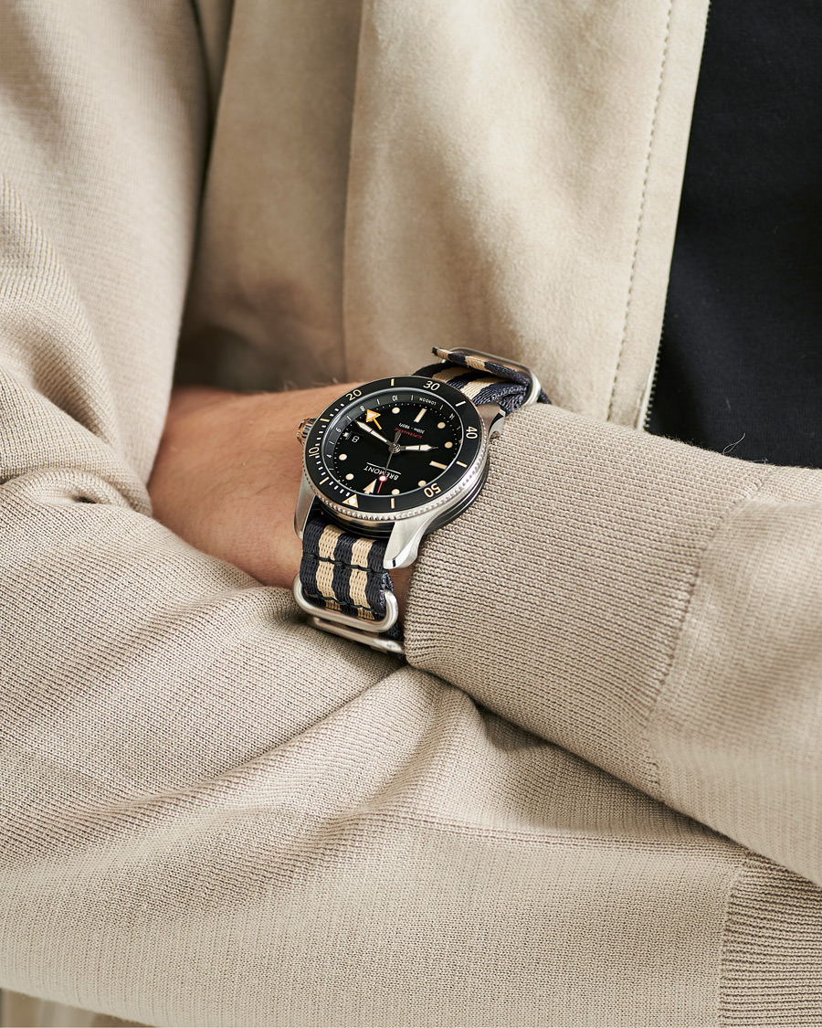 Hombres | Bremont S302 Supermarine GMT Nato 40mm Black Dial | Bremont | S302 Supermarine GMT Nato 40mm Black Dial