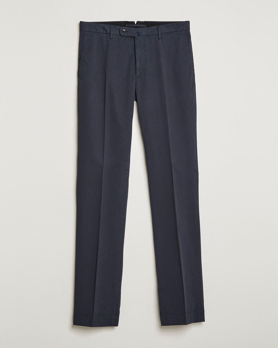 Hombres | Pantalones | Incotex | Regular Fit Comfort Chinos Navy