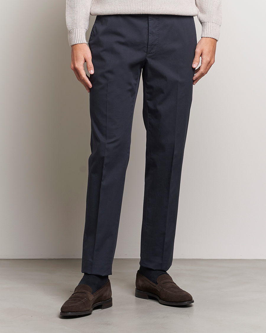 Hombres | Pantalones | Incotex | Regular Fit Comfort Chinos Navy