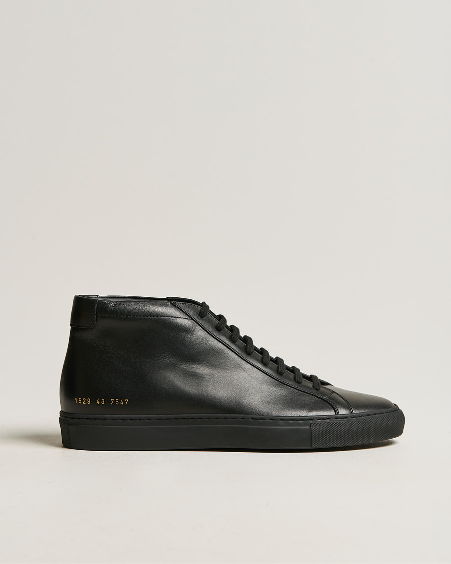 Hombres | Common Projects Original Achilles Leather High Sneaker Black | Common Projects | Original Achilles Leather High Sneaker Black