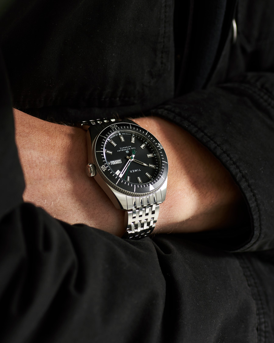 Hombres | Timex Waterbury Diver Automatic 40mm Steel/Black Dial | Timex | Waterbury Diver Automatic 40mm Steel/Black Dial