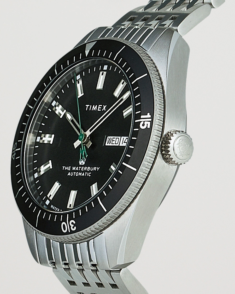 Hombres | Timex Waterbury Diver Automatic 40mm Steel/Black Dial | Timex | Waterbury Diver Automatic 40mm Steel/Black Dial