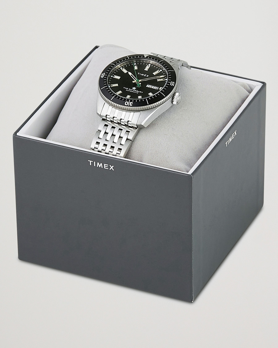 Hombres | Timex Waterbury Diver Automatic 40mm Steel/Black Dial | Timex | Waterbury Diver Automatic 40mm Steel/Black Dial