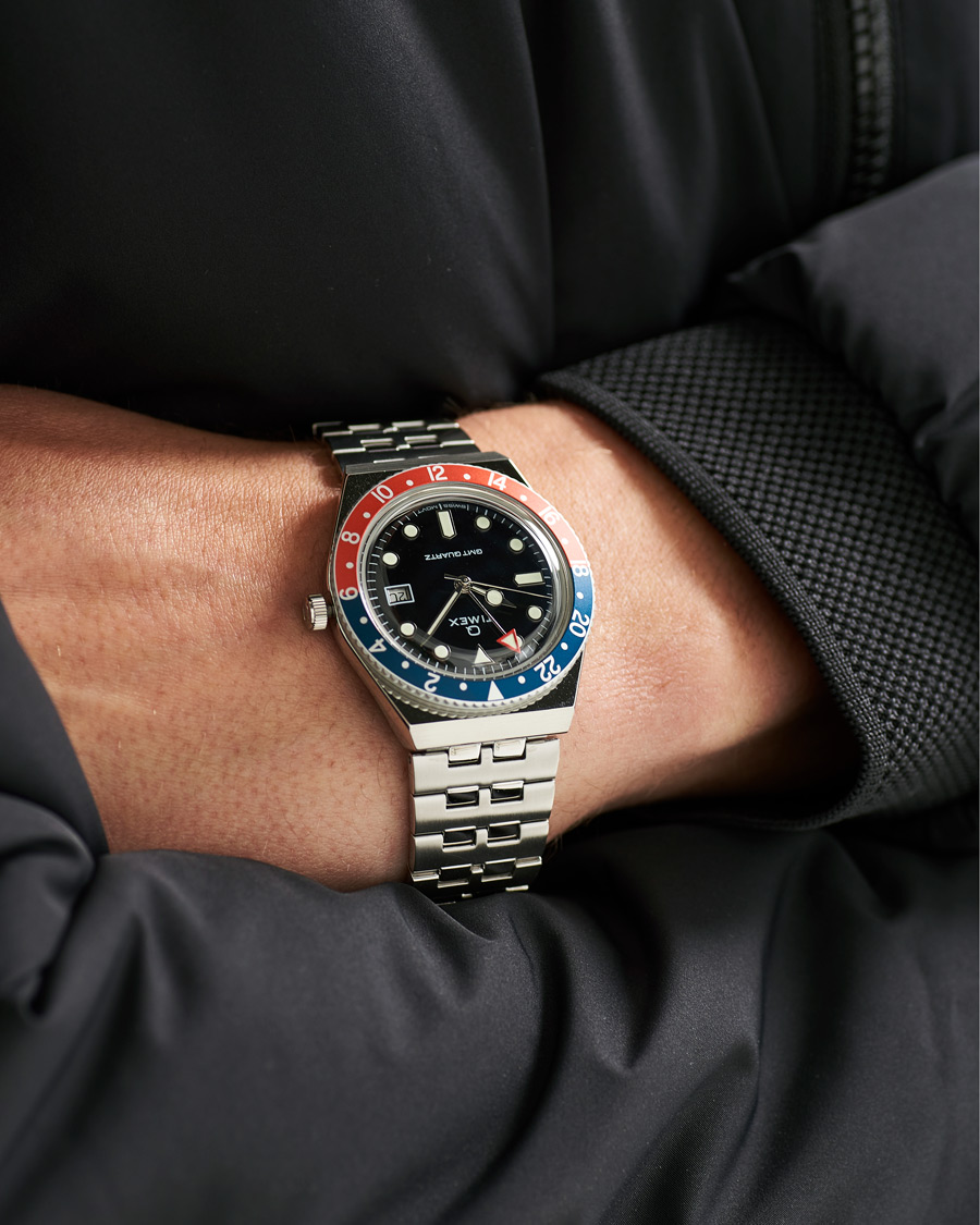 Hombres |  | Timex | Q Diver GMT 38mm Navy/Red