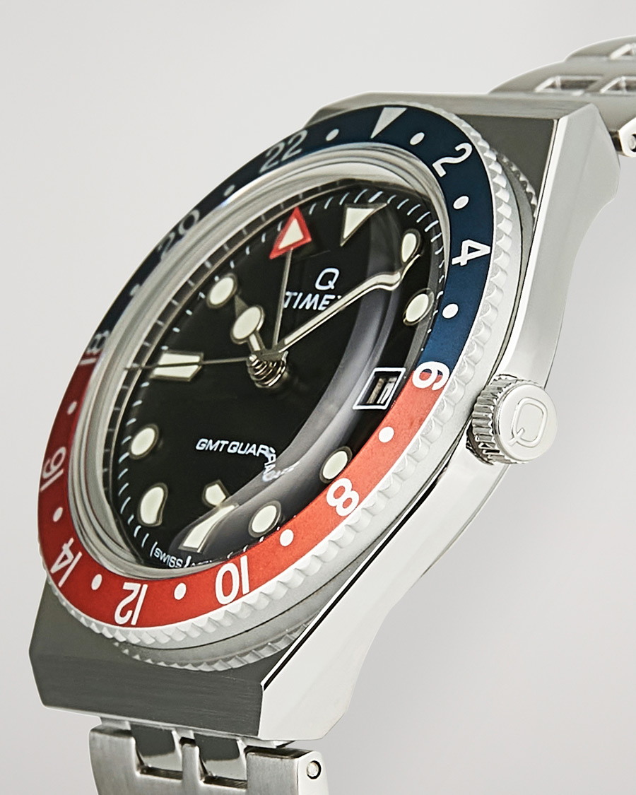 Hombres | Timex Q Diver GMT 38mm Navy/Red | Timex | Q Diver GMT 38mm Navy/Red