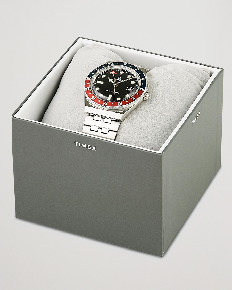 Hombres | Timex Q Diver GMT 38mm Navy/Red | Timex | Q Diver GMT 38mm Navy/Red