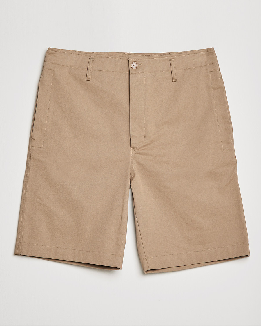 Hombres | Pantalones cortos | Filippa K | Flynn Cotton Shorts Dark Khaki