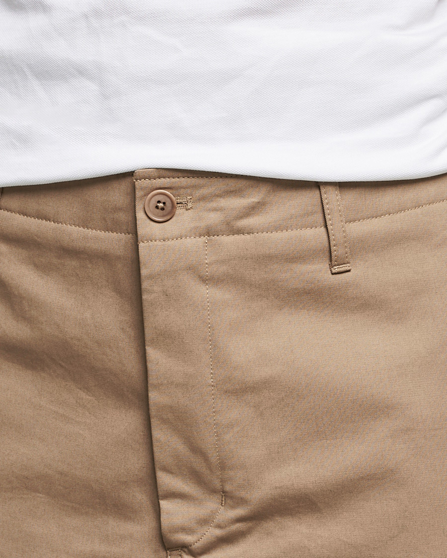 Hombres | Pantalones cortos | Filippa K | Flynn Cotton Shorts Dark Khaki