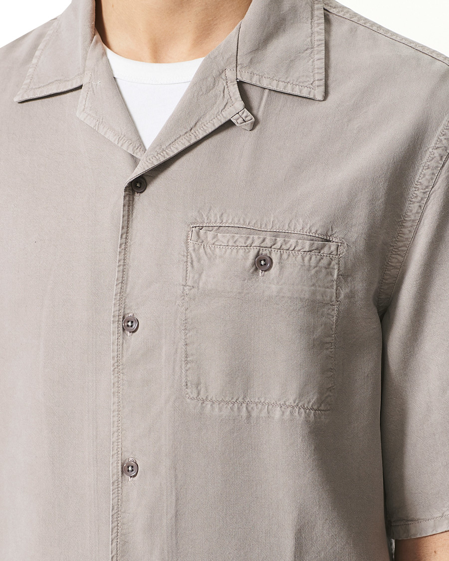 Hombres | Camisas | Filippa K | Charlie Tencel Shirt Light Taupe