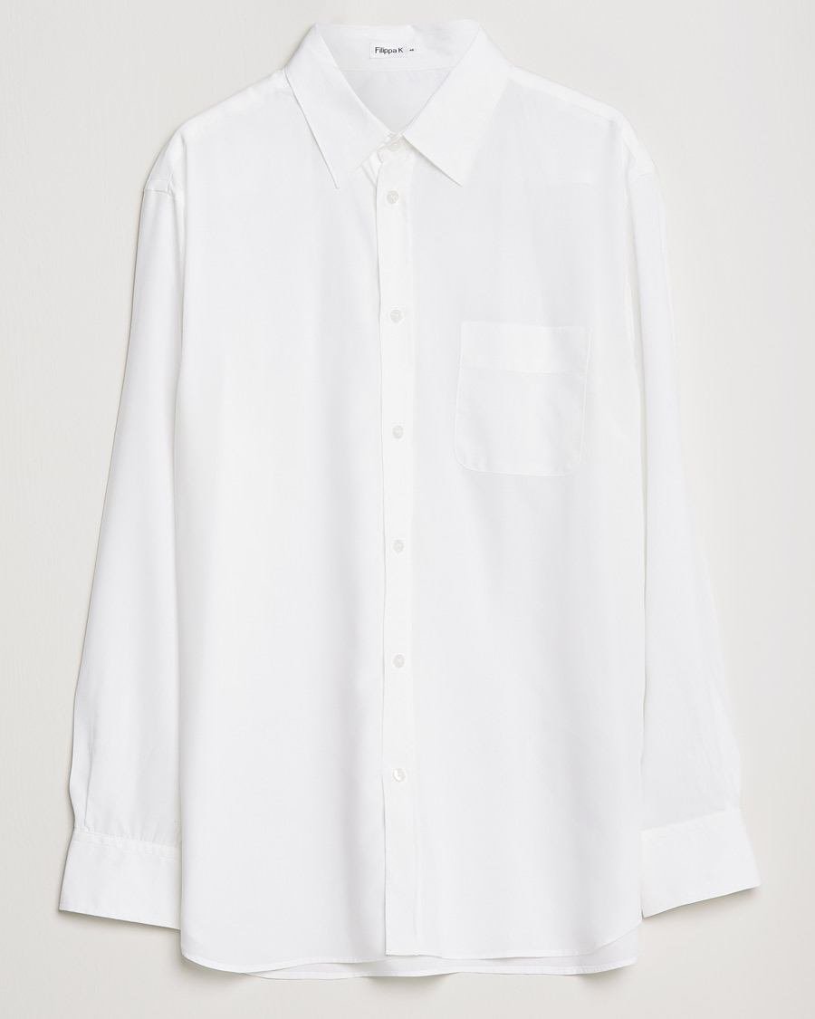 Hombres | Camisas | Filippa K | Noel Tencel Shirt White