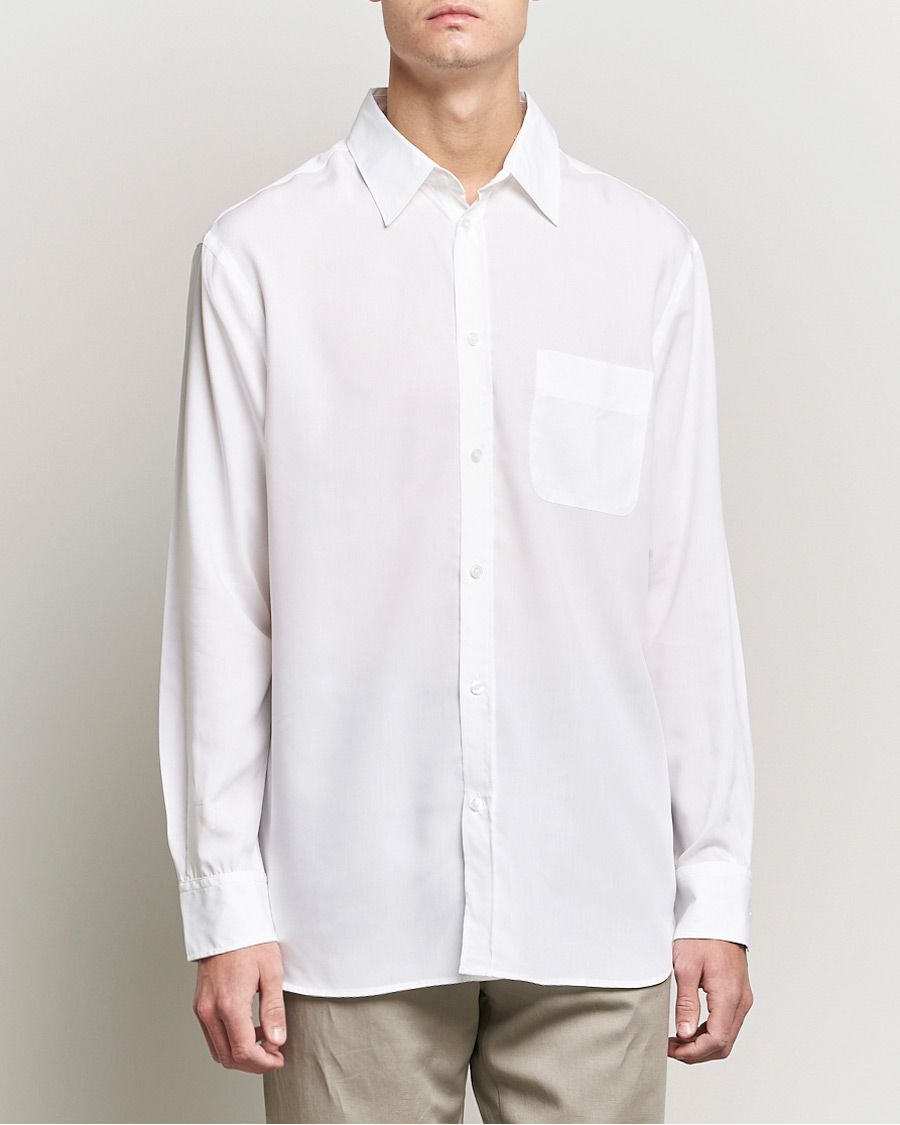 Hombres | Camisas | Filippa K | Noel Tencel Shirt White