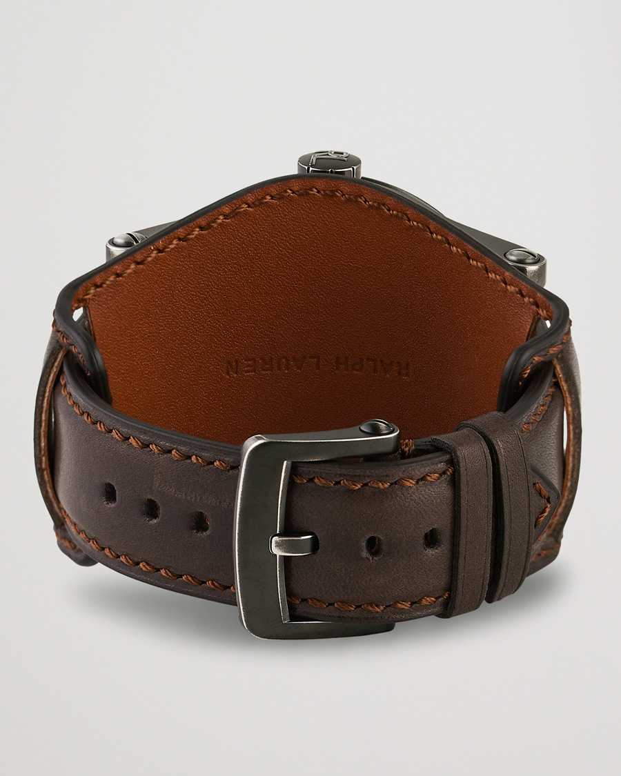 Hombres | Polo Ralph Lauren 45mm Safari Chronometer Black Steel/Calf Strap | Polo Ralph Lauren | 45mm Safari Chronometer Black Steel/Calf Strap