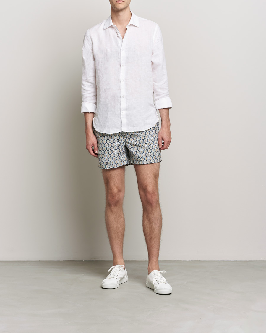 Hombres | Ripa Ripa Leaf Printed Swimshorts Light Green | Ripa Ripa | Leaf Printed Swimshorts Light Green