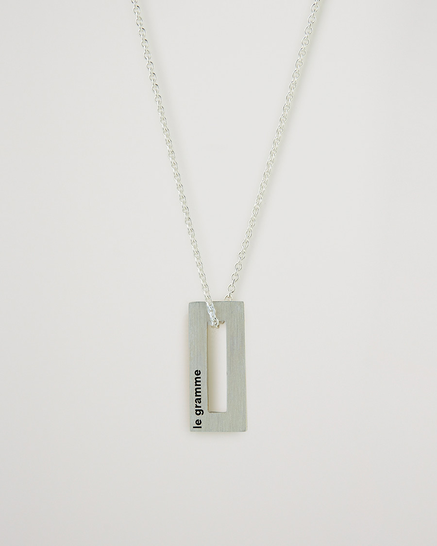 Hombres | LE GRAMME Rectangular Necklace Le 1.5 Sterling Silver | LE GRAMME | Rectangular Necklace Le 1.5 Sterling Silver